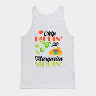 Chip Dippin' And Margarita Sippin' Funny Cinco de Mayo Men Tank Top